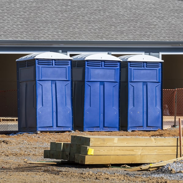 how do you ensure the portable restrooms are secure and safe from vandalism during an event in Benedicta Maine